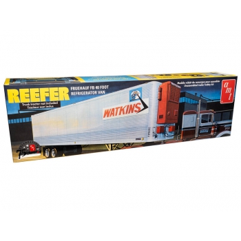 Kunststoffmodell - Sattelauflieger 1:25 Fruehauf 40' Kühlanhänger Watkins - AMT1421